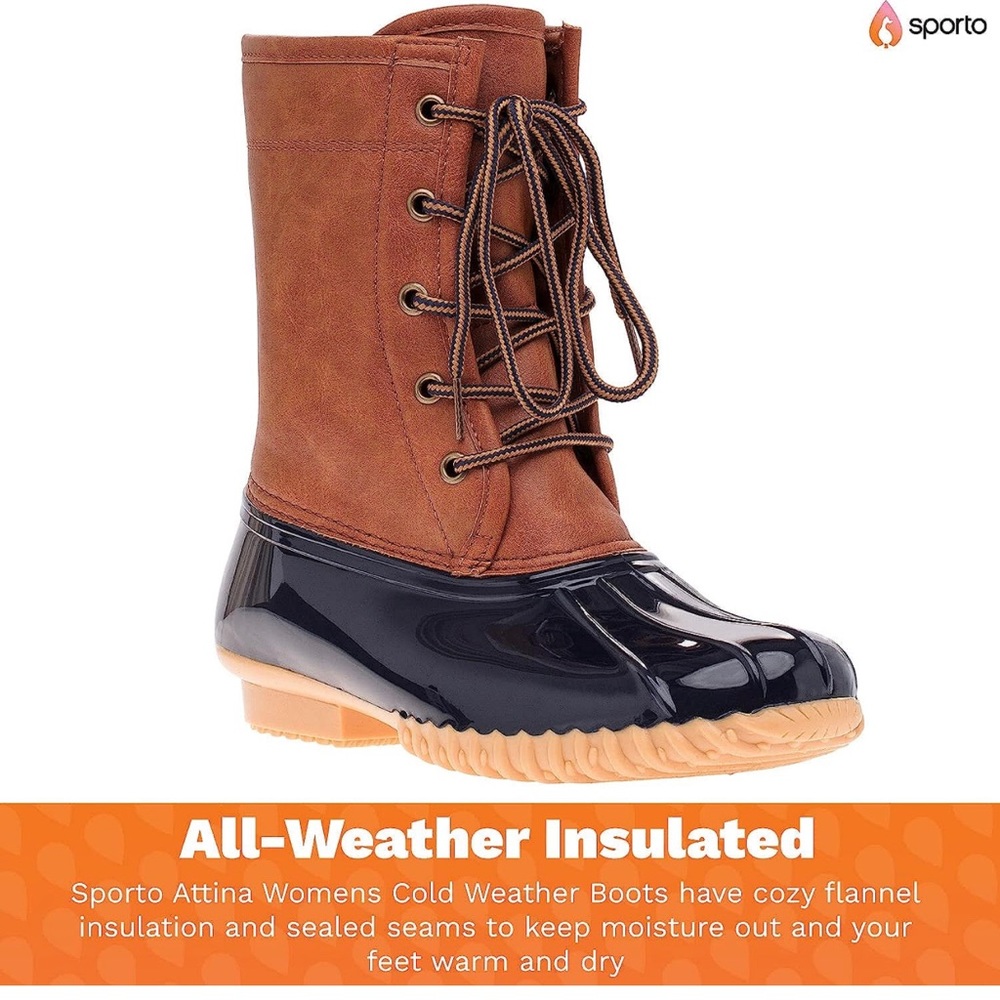 The Original Duck Boot Weatherproof Boots in style Arianna Women’s SZ 8.5